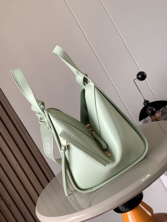 Loewe original calfskin small hammock bag A538H13 lake green 
