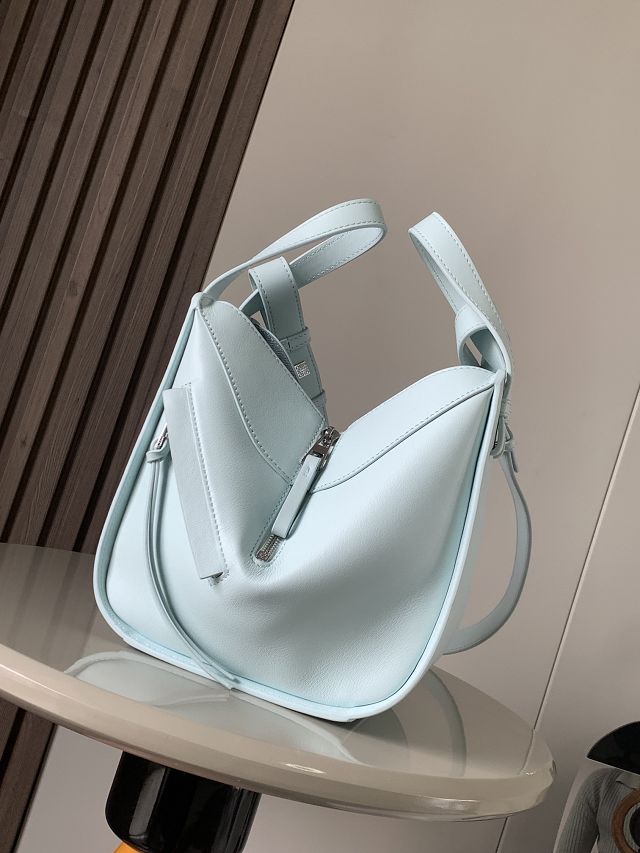 Loewe original calfskin small hammock bag A538H13 light blue