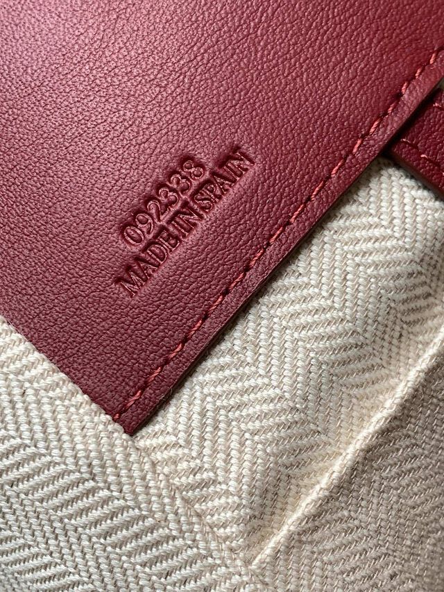 Loewe original calfskin small hammock bag A538H13 wine