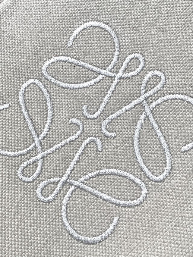 Loewe original cotton medium anagram tote bag A223T41 white