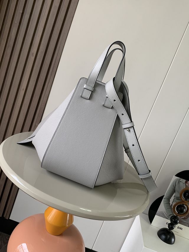 Loewe original grained calfskin medium hammock bag A538S35 grey