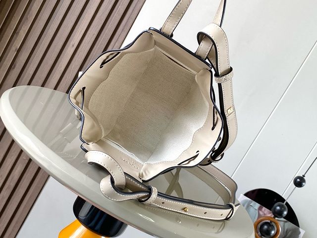 Loewe original grained calfskin mini hammock bag A538H11 white