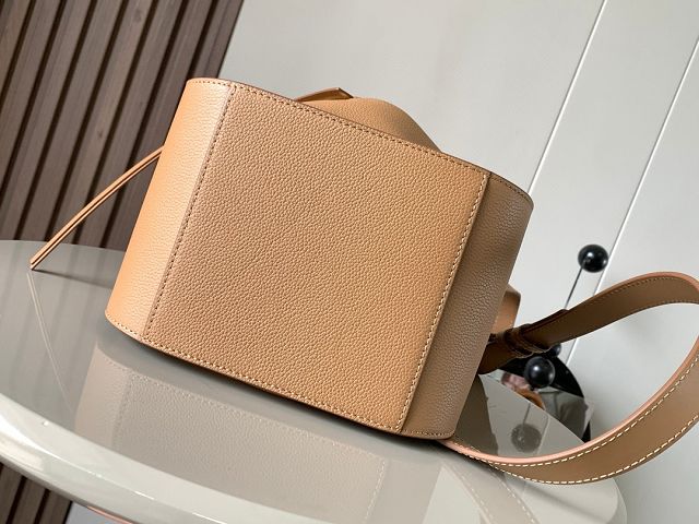Loewe original grained calfskin small hammock bag A538H13 caramel