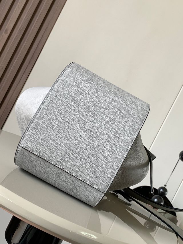 Loewe original grained calfskin small hammock bag A538H13 grey