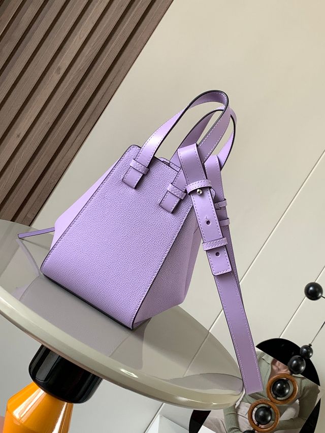 Loewe original grained calfskin small hammock bag A538H13 purple