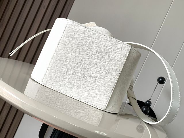 Loewe original grained calfskin small hammock bag A538H13 white