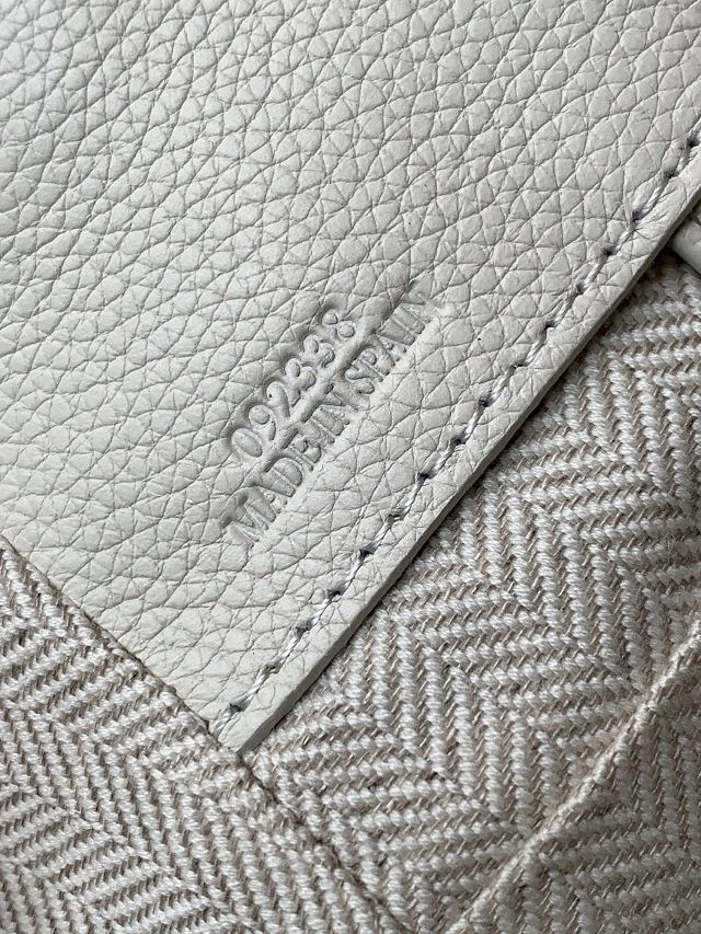 Loewe original grained calfskin small hammock bag A538H13 white