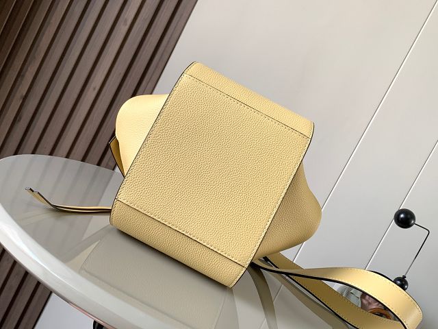 Loewe original grained calfskin small hammock bag A538H13 yellow