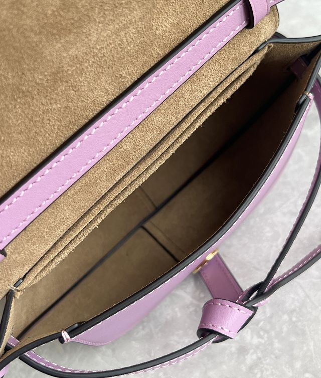 Loewe original calfskin mini gate dual bag A650N46 purple