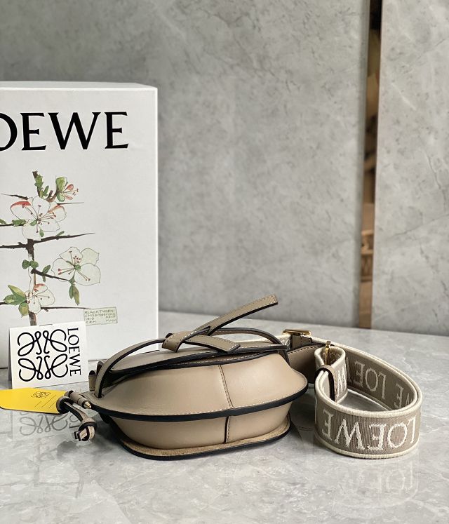 Loewe original calfskin mini gate dual bag A650N46 sand