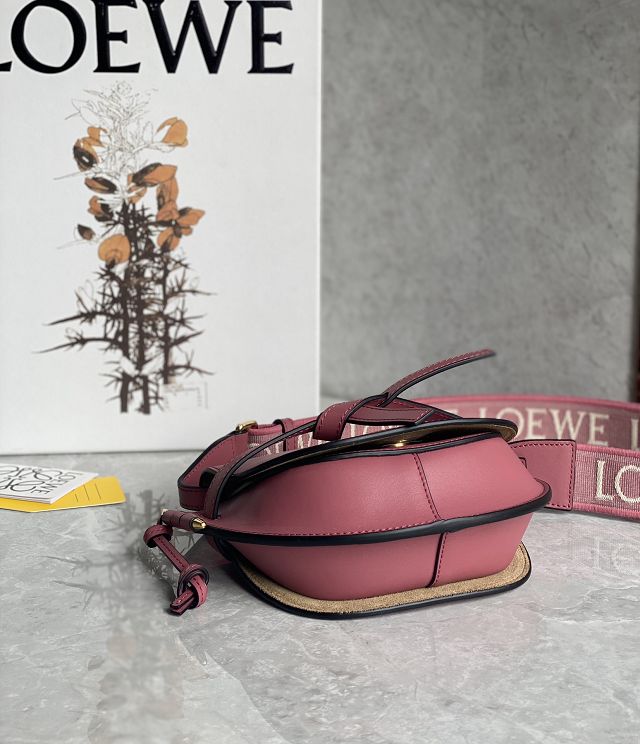 Loewe original calfskin mini gate dual bag A650N46 wine