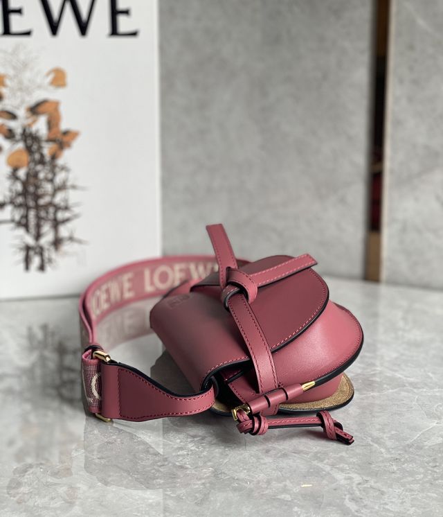 Loewe original calfskin mini gate dual bag A650N46 wine