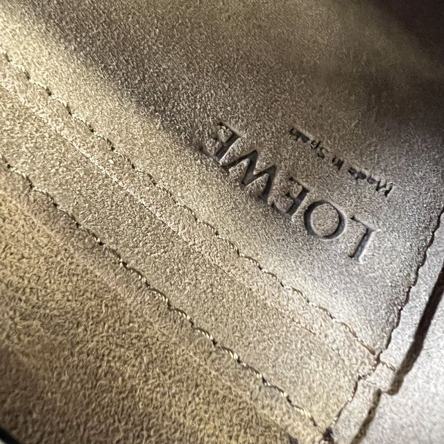 Loewe original calfskin mini gate dual bag A650N46 yellow