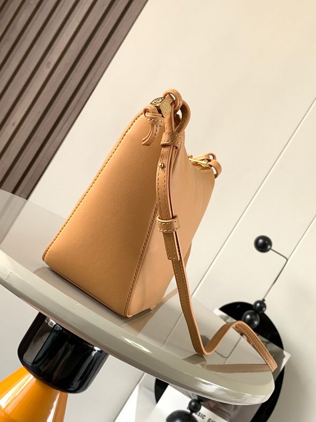 Loewe original calfskin mini hammock hobo bag A538G13 caramel
