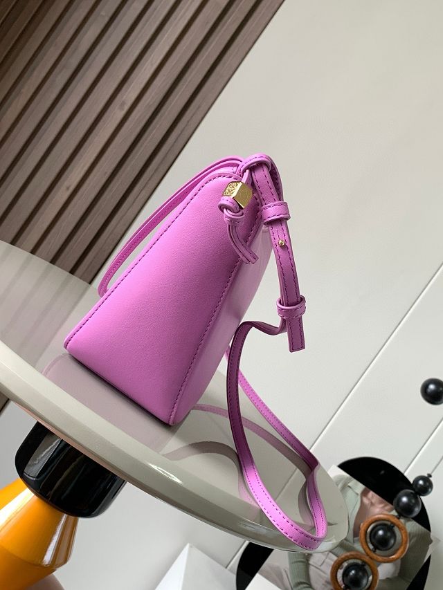 Loewe original calfskin mini hammock hobo bag A538G13 purple