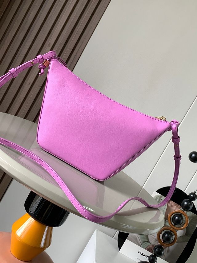 Loewe original calfskin mini hammock hobo bag A538G13 purple