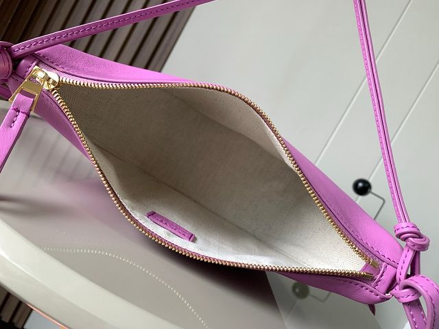 Loewe original calfskin mini hammock hobo bag A538G13 purple