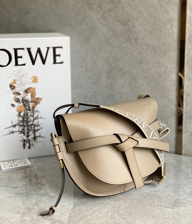 Loewe original calfskin small gate dual bag A650T20 sand