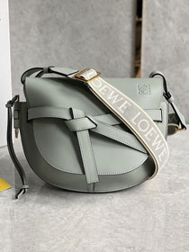 Loewe original calfskin small gate dual bag A650T20 light green