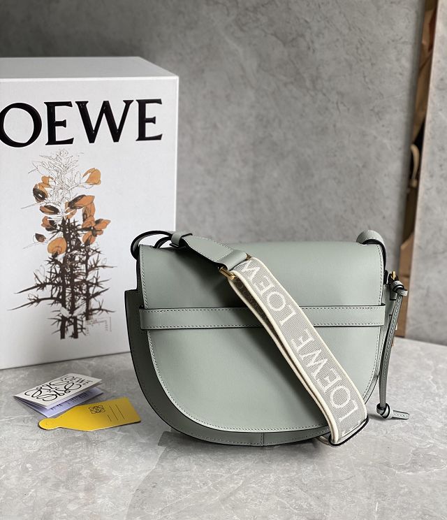 Loewe original calfskin small gate dual bag A650T20 light green