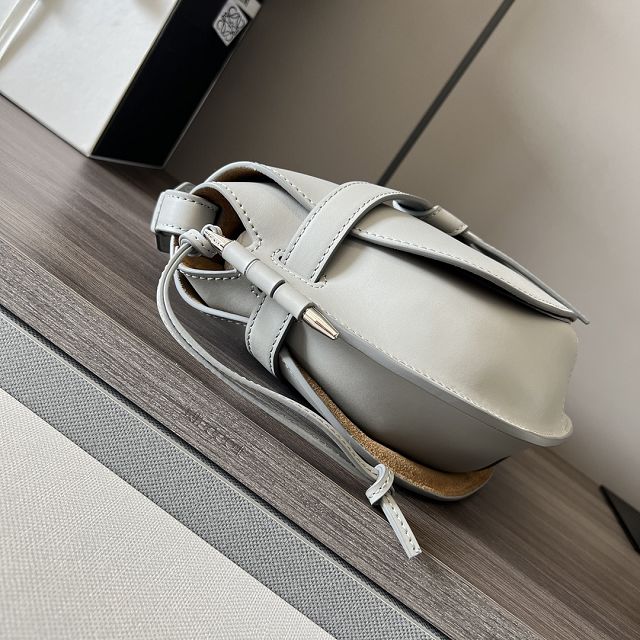Loewe original calfskin small gate dual bag A650T20 light grey