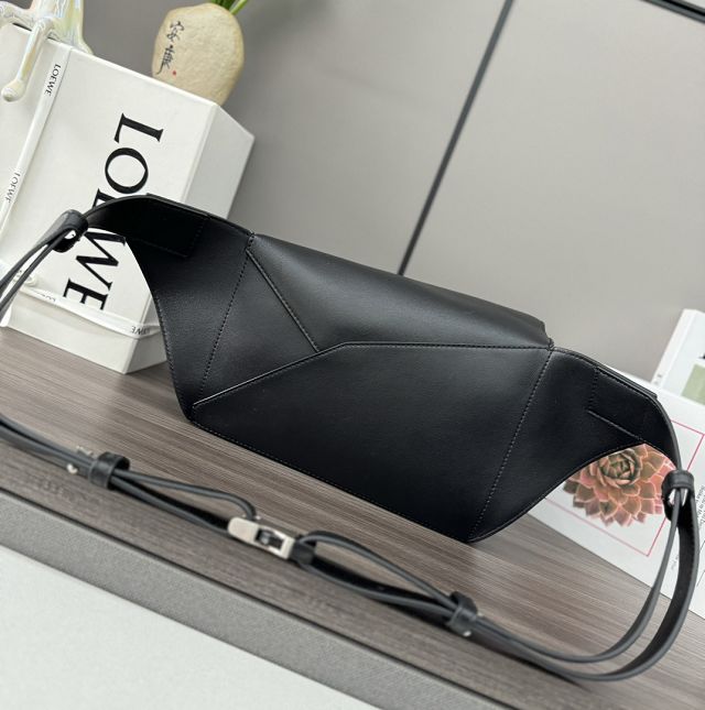 Loewe original calfskin small puzzle bumbag B510SE black