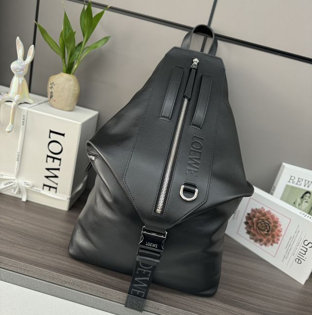 Loewe original calfskin convertible backpack B777W36 black
