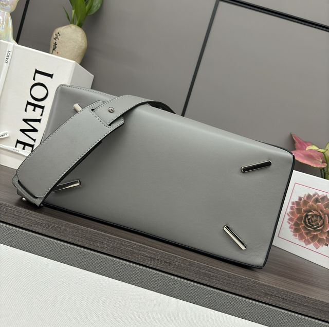Loewe original calfskin large puzzle edge bag B510P01 grey