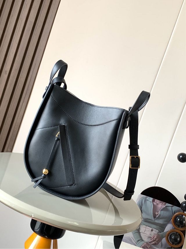Loewe original calfskin mini hammock shoulder bag A538G11 black