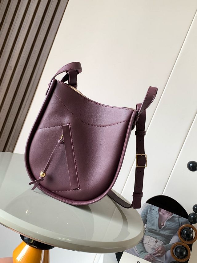 Loewe original calfskin mini hammock shoulder bag A538G11 burgundy