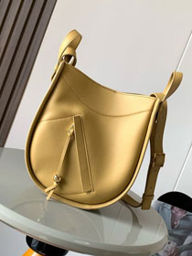 Loewe original calfskin mini hammock shoulder bag A538G11 yellow