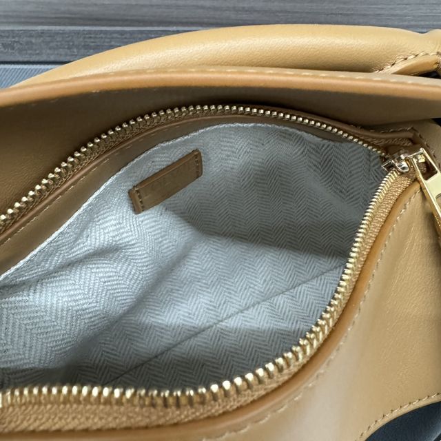 Loewe original calfskin mini puzzle bag A510P88 black&tan