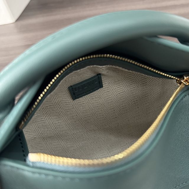 Loewe original calfskin mini puzzle bag A510P88 dark blue	