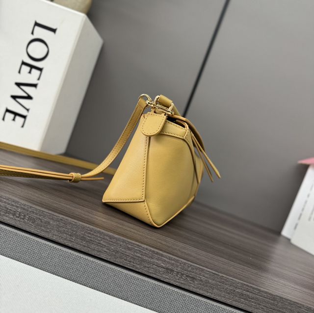 Loewe original calfskin mini puzzle bag A510P88 yellow