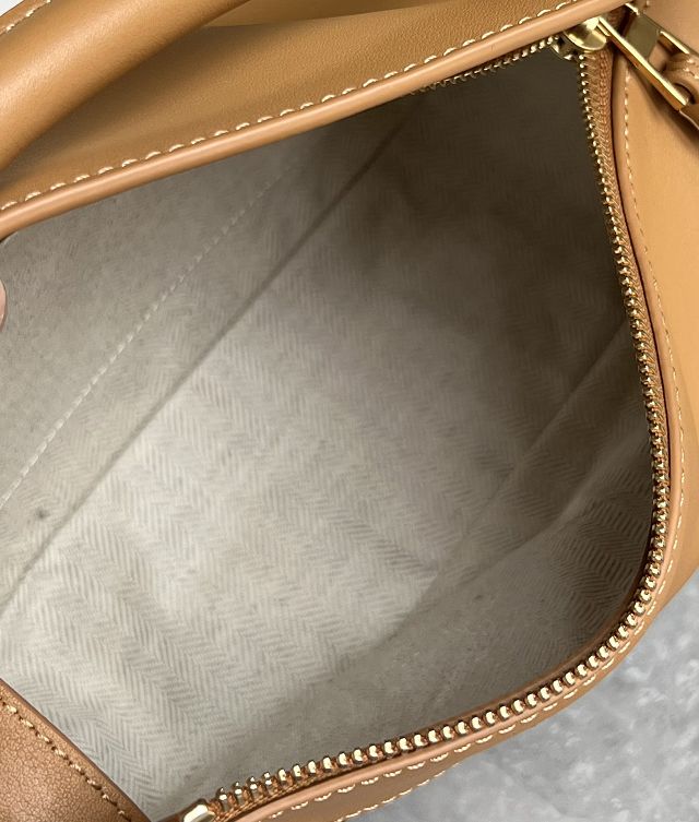 Loewe original calfskin small puzzle bag A510P60 black&tan