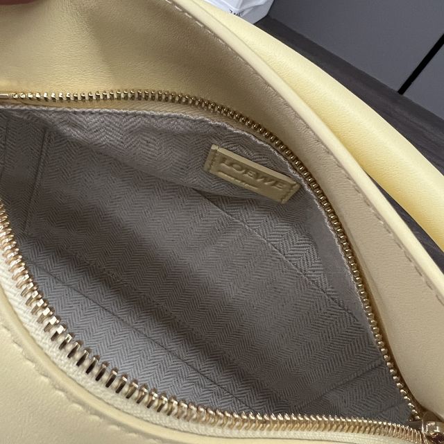 Loewe original calfskin small puzzle bag A510P60 light yellow