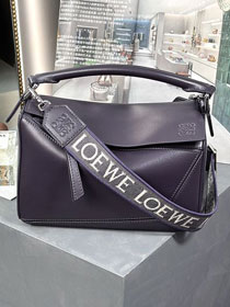 Loewe original calfskin small puzzle bag A510P60 purple