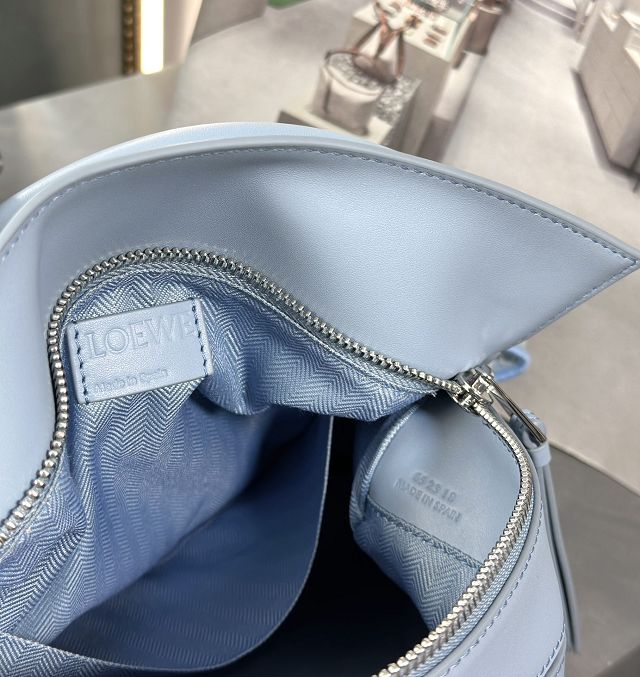 Loewe original calfskin small puzzle bag A510P60 sky blue