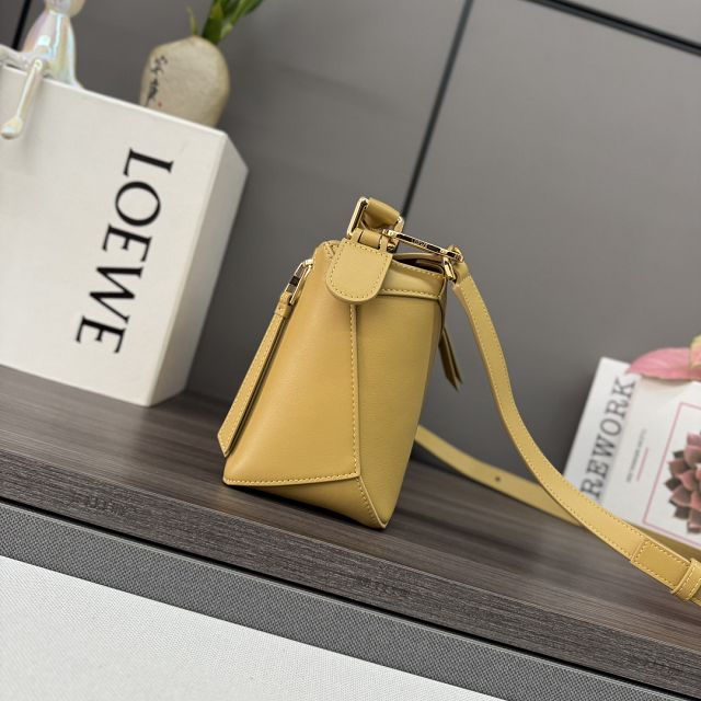 Loewe original calfskin small puzzle bag A510P60 yellow