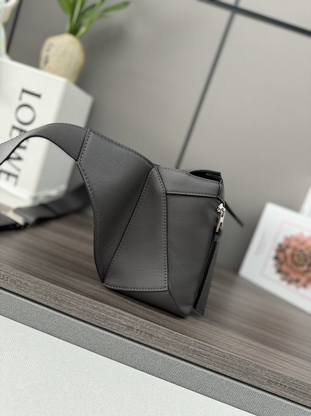 Loewe original calfskin small puzzle bumbag B510SE dark grey