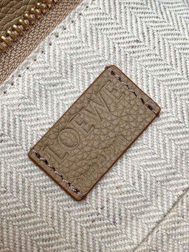 Loewe original grained calfskin small puzzle bag A510P60 sand