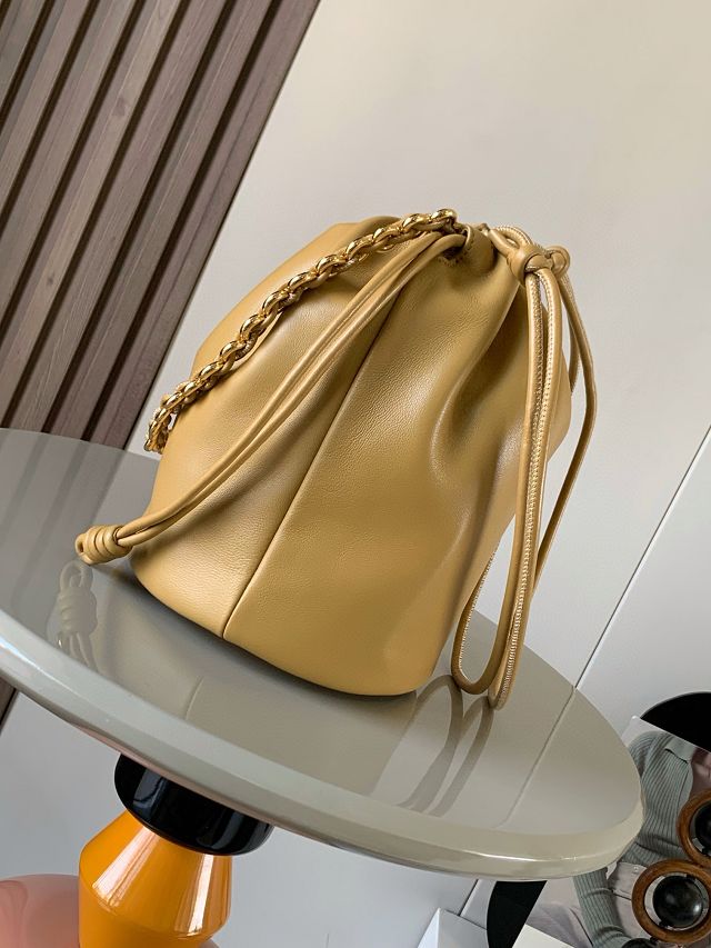 Loewe original lambskin flamenco purse bucket A411FPB sahara