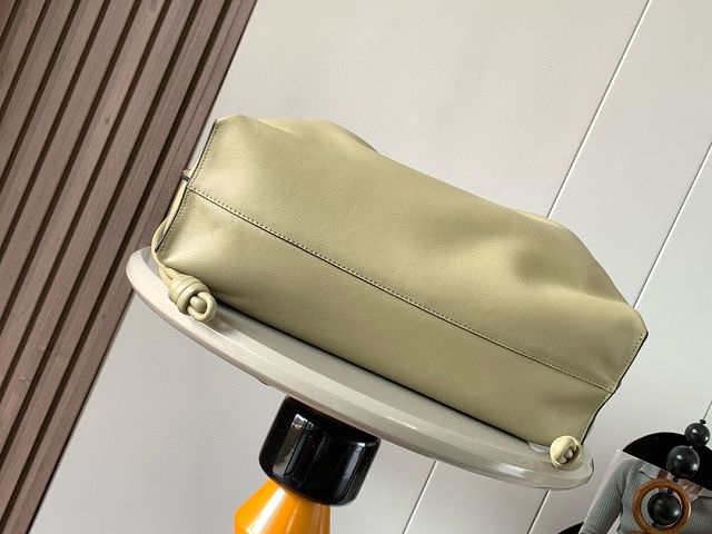 Loewe original calfskin large flamenco clutch A411FL1 olive