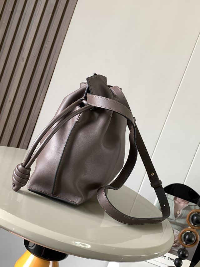 Loewe original calfskin medium flamenco clutch A411FC1 dark coffee