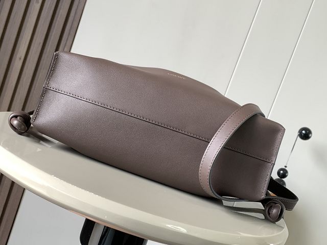 Loewe original calfskin medium flamenco clutch A411FC1 dark coffee