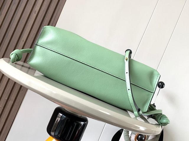 Loewe original calfskin medium flamenco clutch A411FC1 light green