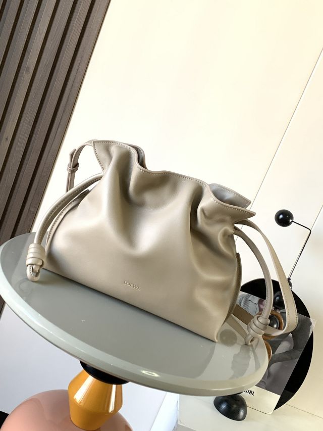 Loewe original calfskin medium flamenco clutch A411FC1 sand