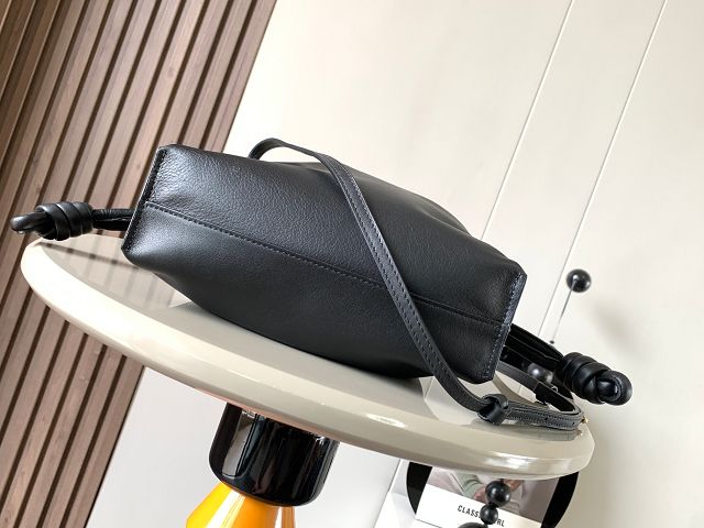 Loewe original calfskin mini flamenco clutch A411FC2 black