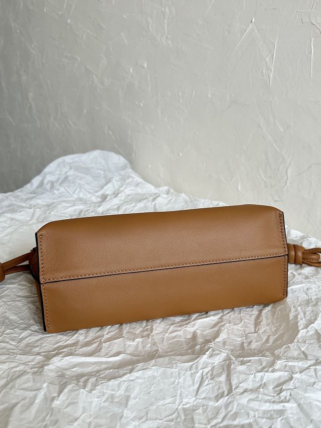 Loewe original calfskin mini flamenco clutch A411FC2 brown