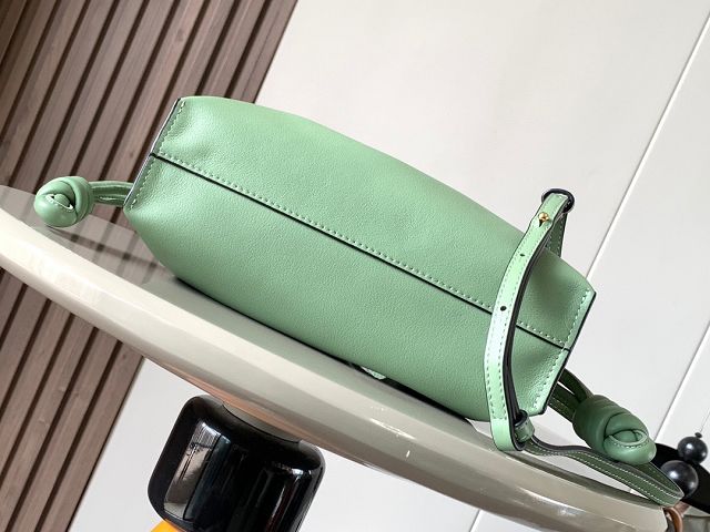 Loewe original calfskin mini flamenco clutch A411FC2 light green